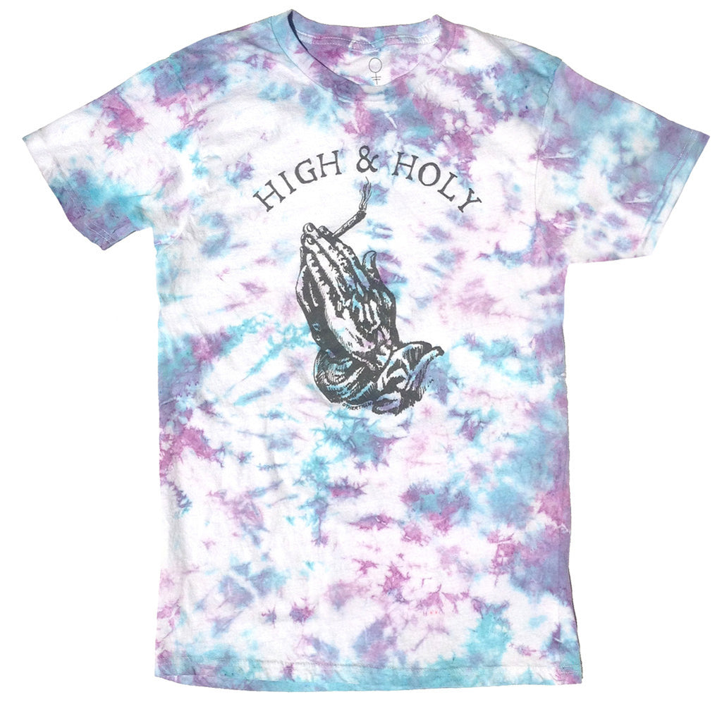 High & Holy Tie Dye Crew Neck Tee
