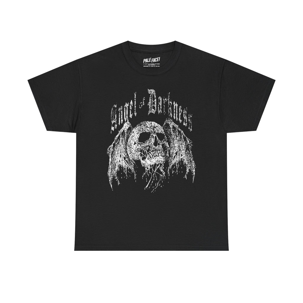 Angel of Darkness Graphic tee,  Goth Metal Head t-shirt, Winged Skull tshirt