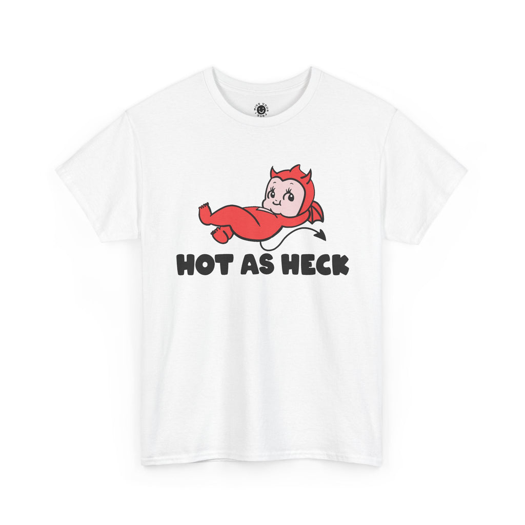 Little Devil Graphic tee, Hot as heck t-shirt, Cute Kawaii Devil tee