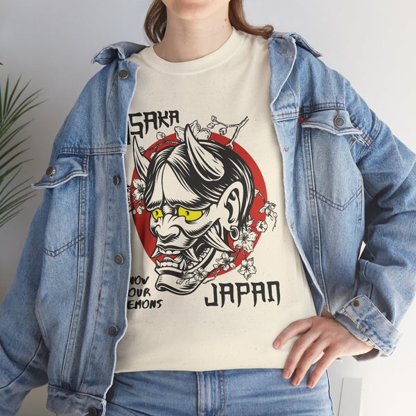 Know Your Demons, Hand Drawn Yokai Spirit tee, Osaka Japan